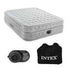 Intex 64490 nagyméretű kétszemélyes felfújható ágy beépített elektromos pumpával, 203 × 152 × 51 cm