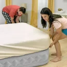 Intex 64490 nagyméretű kétszemélyes felfújható ágy beépített elektromos pumpával, 203 × 152 × 51 cm