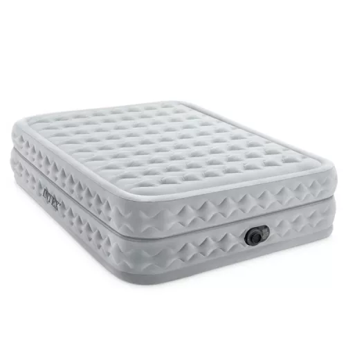 Intex 64490 nagyméretű kétszemélyes felfújható ágy beépített elektromos pumpával, 203 × 152 × 51 cm