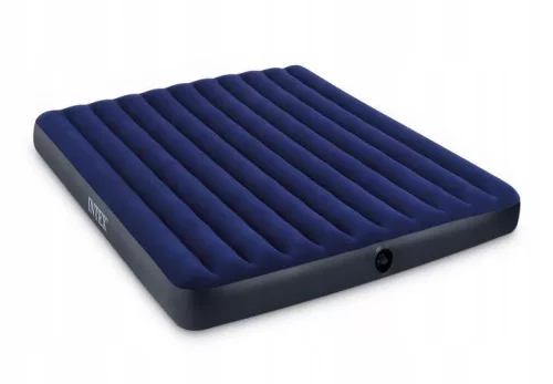Intex 64755 kétszemélyes felfújható velúr matrac, 203 × 183 cm