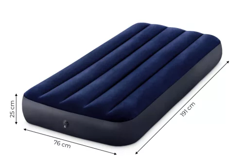 Intex 64756 egyszemélyes felfújható velúr matrac, 191 × 76 cm