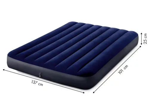 Intex 64758 kétszemélyes felfújható velúr matrac, 191 × 137 cm