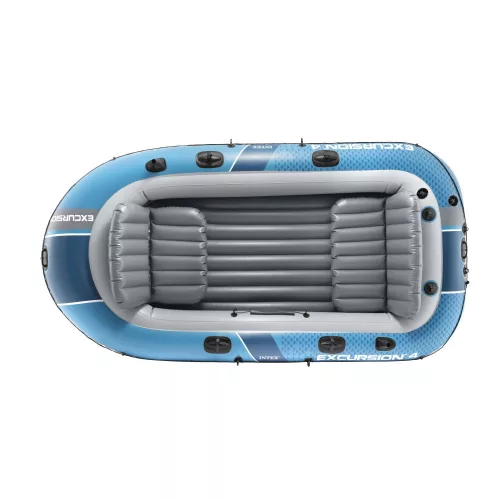 Intex 66324 Excursion 4 négyszemélyes felfújható csónak pumpával, 2 evezővel és hordtáskával