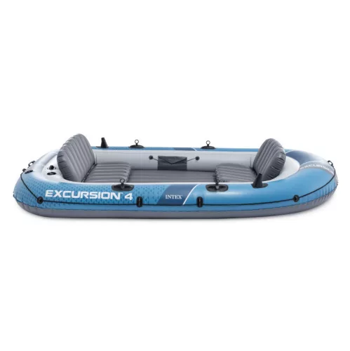 Intex 66324 Excursion 4 négyszemélyes felfújható csónak pumpával, 2 evezővel és hordtáskával