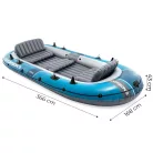 Intex 66325 Excursion 5 ötszemélyes felfújható csónak pumpával, 2 evezővel és hordtáskával