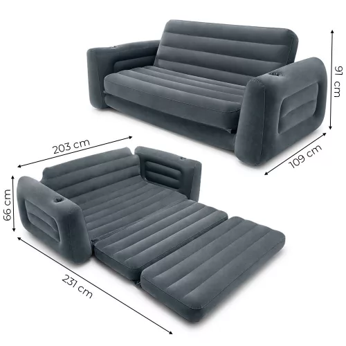Intex 66552NP 2 az 1-ben felfújható kanapéágy