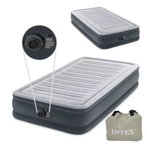 Intex 67766ND Comfort egyszemélyes felfújható ágy pumpával, 191 × 99 cm