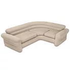 Intex 68575 felfújható négyszemélyes sarokkanapé 257 × 203 × 76 cm – bézs