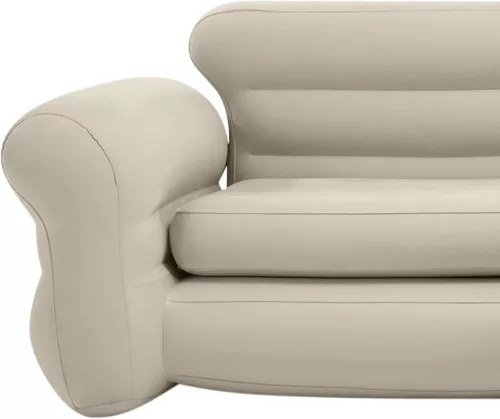 Intex 68575 felfújható négyszemélyes sarokkanapé 257 × 203 × 76 cm – bézs