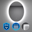 Dea 60 Spiegel mit LED‑Beleuchtung