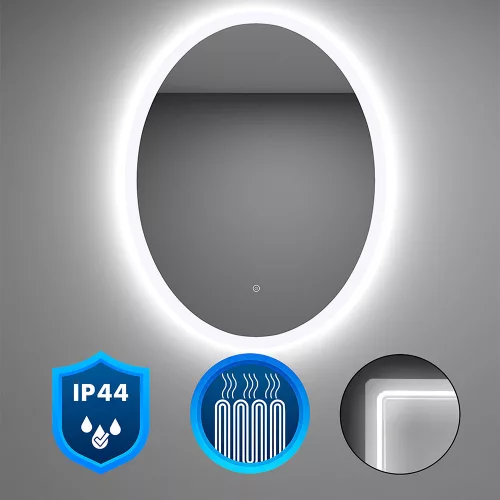 Dea 60 Spiegel mit LED‑Beleuchtung