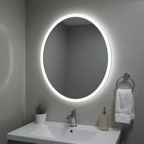 Dea 60 Spiegel mit LED‑Beleuchtung