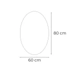 Dea 60 Spiegel mit LED‑Beleuchtung