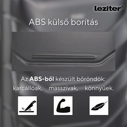 TraveLux Max kabinbőrönd keményfedeles levehető kerékkel 50x40x20 cm