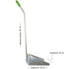 Aricasa galvanizált fém lapát, nyéllel