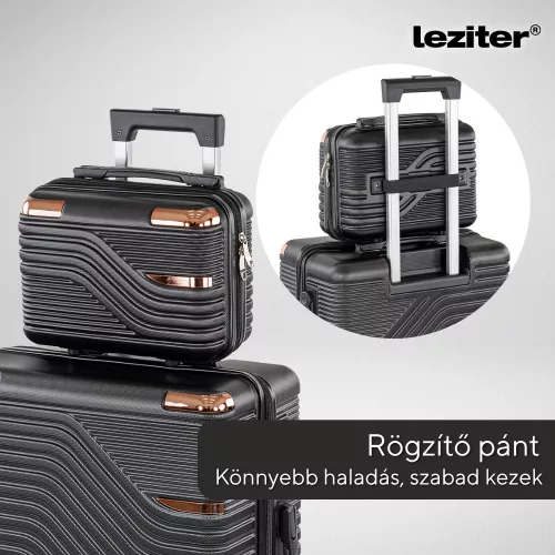 TraveLux Urban közepes bőrönd keményfedeles 68x45x25 cm
