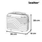 TraveLux Urban kisméretű kézi bőrönd keményfedeles 28x36x16 cm