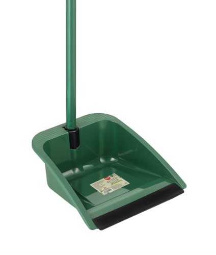 Fass Natural Green nyeles szemeteslapát gumi éllel zöld