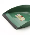 Fass Natural Green szemeteslapát gumi éllel zöld, nyélre pattintható