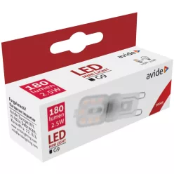 Avide LED 2.5W G9 warm white 3000K horizontal