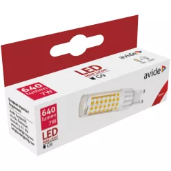 Avide LED 7W G9 warm white 3000K horizontal