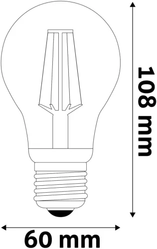 Avide LED Filament Globe 6.6W E27 A60 NW 4000K Super High Lumen