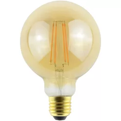 Avide LED Filament Globe G95 7W Dimmable Amber E27 WW 2500K