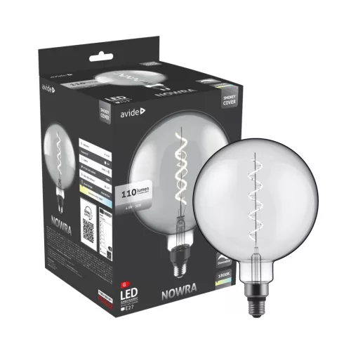 Avide LED Jumbo Filament Nowra Smokey 4.5W E27 2200K Fényerőszabályzós