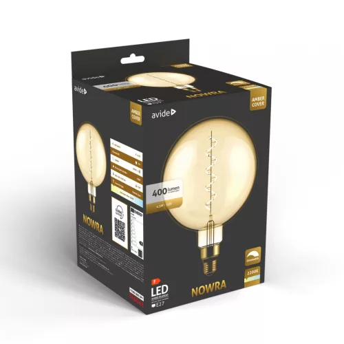 Avide LED Jumbo Filament Nowra Amber 4.5W E27 2200K Fényerőszabályzós