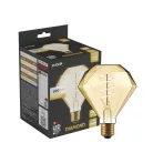 Avide LED Jumbo Filament Diamond Amber 4.9W E27 2200K Fényerőszabályzós