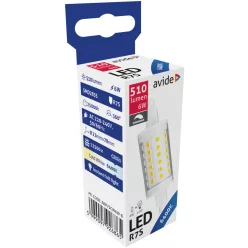 Avide LED 6W R7S 23x78mm Cool White 6400K Dimmable