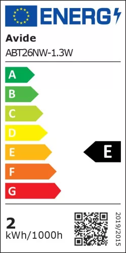 Avide LED 1.3W T26 Neutral White 4000K