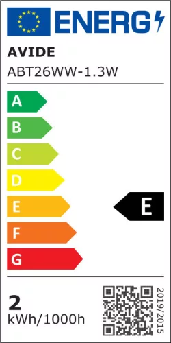 Avide LED 1.3W T26 Warm White 3000K