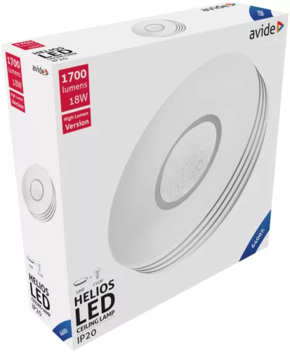 Avide LED Mennyezeti Lámpa Helios 18W 330*95mm CW 6400K