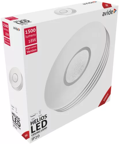 Avide LED Mennyezeti Lámpa Helios 18W 330*95mm WW 3000K