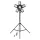 Adviti LED work floodlight and ceiling lamp 55W with tripod stand, 4950 lm