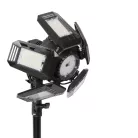 Adviti LED work floodlight and ceiling lamp 55W with tripod stand, 4950 lm