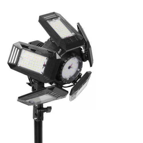 Adviti LED work floodlight and ceiling lamp 55W with tripod stand, 4950 lm