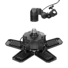 Adviti LED work floodlight and ceiling lamp 55W with tripod stand, 4950 lm