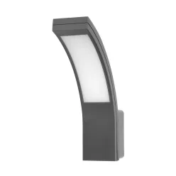 Adviti pyrite outdoor LED wall light modern IP54 grey 10W