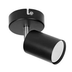 Adviti spot lamp, wall and ceiling, black, 1x GU10