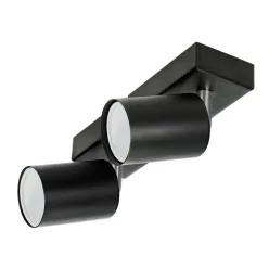 Adviti spot lamp wall and ceiling black 2x GU10