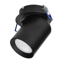Adviti recessed ceiling spotlight black 1x GU10