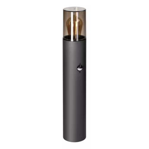 Adviti salvia outdoor standing lamp metal IP54 grey E27 50cm with motion sensor