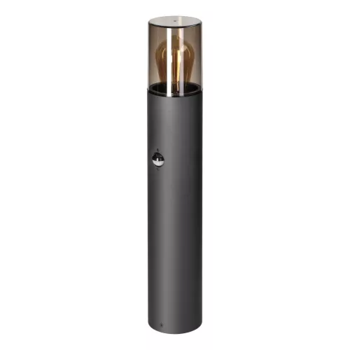 Adviti salvia outdoor standing lamp metal IP54 grey E27 50cm with motion sensor