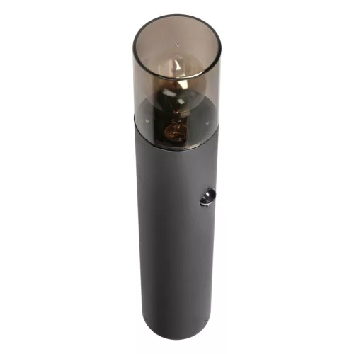 Adviti salvia outdoor standing lamp metal IP54 grey E27 50cm with motion sensor