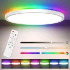 Adviti LED mennyezeti lámpa távirányítóval RGB- CCT fehér 36w 3500 lm
