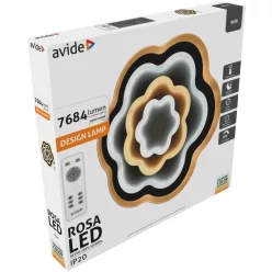   Avide Design Mennyezeti Lámpa Rosa 90W(45+45) RF Távirányítóval