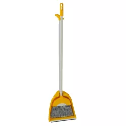 Seprű+szemétlapát sárga 110cm