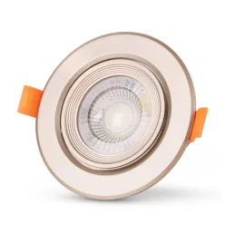 Avide LED Beépíthető Spot 38° Kerek Szatén 7W CW 6400K